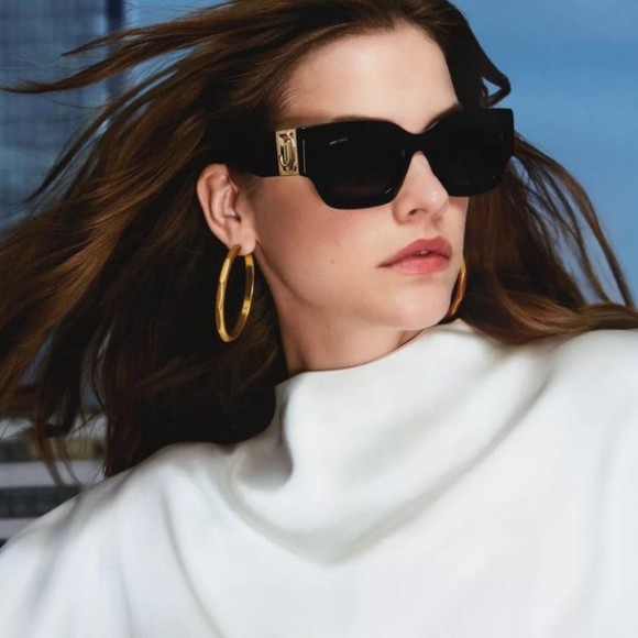 NEW JIMMY CHOO NENA/S 807 BLACK WOMEN JIMMY CHOO SUNGLASSES - Picture 3 of 8